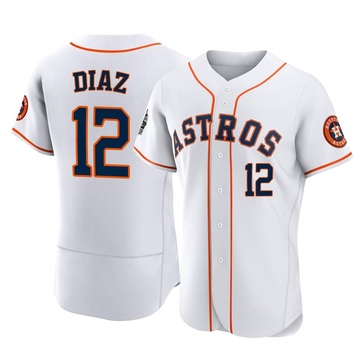 Aledmys Diaz Men's Authentic Houston Astros White 2022 World Series Home Jersey