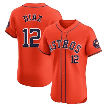 Aledmys Diaz Men's Elite Houston Astros Orange Alternate Vapor Premier Jersey