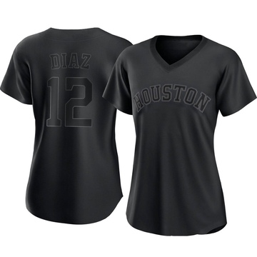 Aledmys Diaz Women's Authentic Houston Astros Black Pitch Fashion Jersey