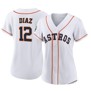 Aledmys Diaz Women's Authentic Houston Astros White 2022 World Series Home Jersey