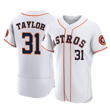 Andrew Taylor Men's Authentic Houston Astros White 2022 World Series Home Jersey