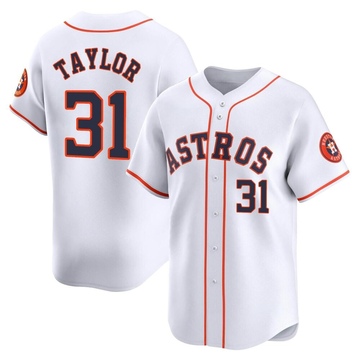 Andrew Taylor Men's Limited Houston Astros White Home Jersey