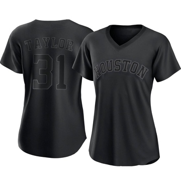 Andrew Taylor Women's Authentic Houston Astros Black Pitch Fashion Jersey