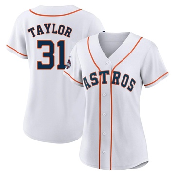 Andrew Taylor Women's Authentic Houston Astros White 2022 World Series Champions Home Jersey