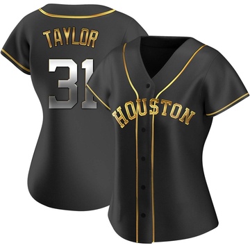 Andrew Taylor Women's Replica Houston Astros Black Golden Alternate Jersey