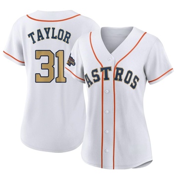 Andrew Taylor Women's Replica Houston Astros Gold White 2023 Collection Jersey