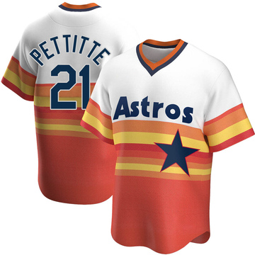 Andy Pettitte Men's Replica Houston Astros White Home Cooperstown Collection Jersey