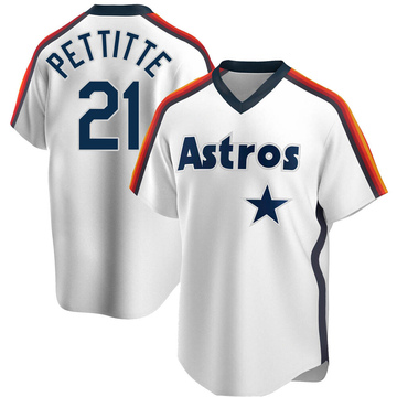 Andy Pettitte Men's Replica Houston Astros White Home Cooperstown Collection Team Jersey