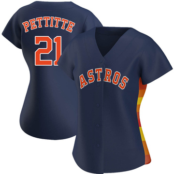 Andy Pettitte Women's Authentic Houston Astros Navy Alternate Jersey