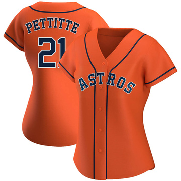 Andy Pettitte Women's Authentic Houston Astros Orange Alternate Jersey