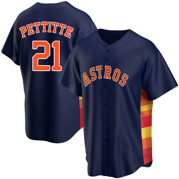 Andy Pettitte Youth Replica Houston Astros Navy Alternate Jersey