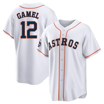 Ben Gamel Men's Replica Houston Astros White 2022 World Series Champions Home Jersey