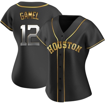 Ben Gamel Women's Replica Houston Astros Black Golden Alternate Jersey