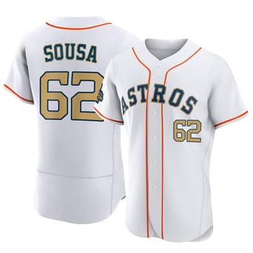 Bennett Sousa Men's Authentic Houston Astros Gold White 2023 Collection Jersey