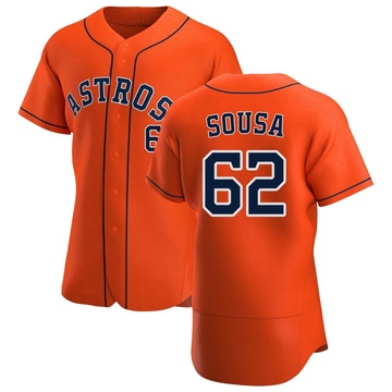 Bennett Sousa Men's Authentic Houston Astros Orange Alternate Jersey