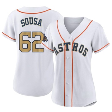 Bennett Sousa Women's Authentic Houston Astros Gold White 2023 Collection Jersey