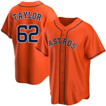 Blake Taylor Men's Replica Houston Astros Orange Alternate Jersey