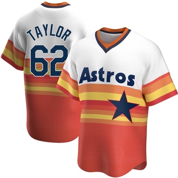 Blake Taylor Men's Replica Houston Astros White Home Cooperstown Collection Jersey