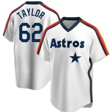 Blake Taylor Men's Replica Houston Astros White Home Cooperstown Collection Team Jersey