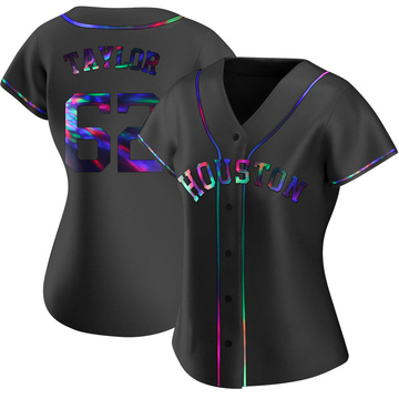 Blake Taylor Women's Replica Houston Astros Black Holographic Alternate Jersey