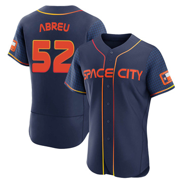 Bryan Abreu Men's Authentic Houston Astros Navy 2022 City Connect Jersey