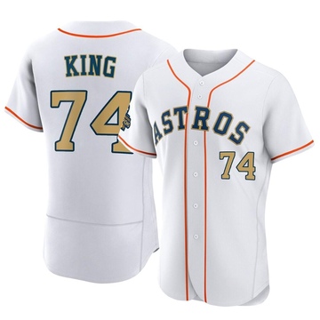 Bryan King Men's Authentic Houston Astros Gold White 2023 Collection Jersey