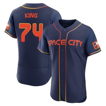 Bryan King Men's Authentic Houston Astros Navy 2022 City Connect Jersey