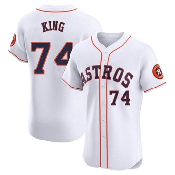 Bryan King Men's Elite Houston Astros White Home Jersey