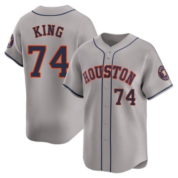 Bryan King Men's Limited Houston Astros Gray Away Jersey