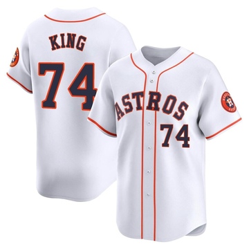 Bryan King Men's Limited Houston Astros White Home Jersey