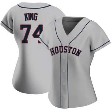 Bryan King Women's Authentic Houston Astros Gray Road 2020 Jersey