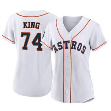 Bryan King Women's Authentic Houston Astros White 2022 World Series Home Jersey