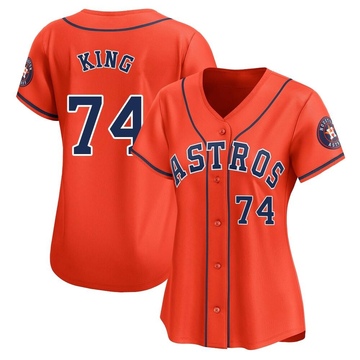 Bryan King Women's Limited Houston Astros Orange Alternate Jersey