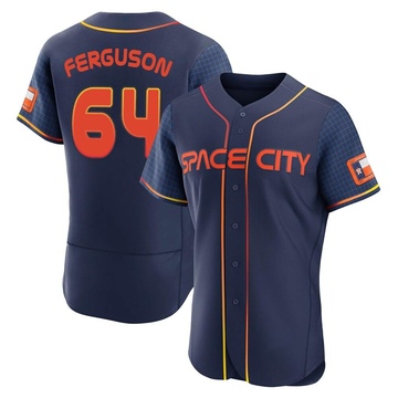 Caleb Ferguson Men's Authentic Houston Astros Navy 2022 City Connect Jersey