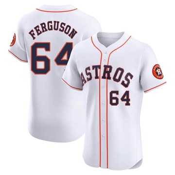 Caleb Ferguson Men's Elite Houston Astros White Home Jersey