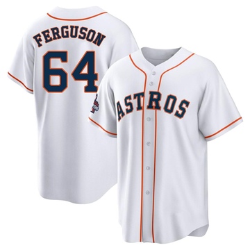 Caleb Ferguson Men's Replica Houston Astros White 2022 World Series Champions Home Jersey