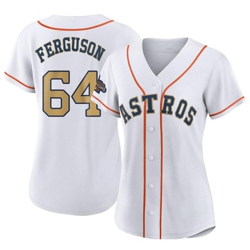 Caleb Ferguson Women's Authentic Houston Astros Gold White 2023 Collection Jersey