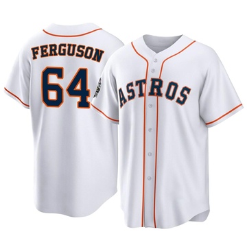 Caleb Ferguson Youth Replica Houston Astros White 2022 World Series Home Jersey