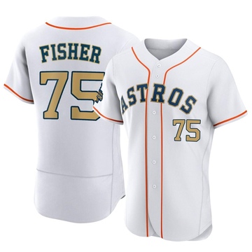 Cameron Fisher Men's Authentic Houston Astros Gold White 2023 Collection Jersey