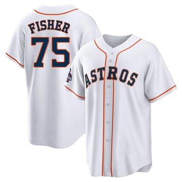 Cameron Fisher Men's Replica Houston Astros White 2022 World Series Champions Home Jersey