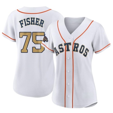 Cameron Fisher Women's Authentic Houston Astros Gold White 2023 Collection Jersey