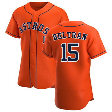 Carlos Beltran Men's Authentic Houston Astros Orange Alternate Jersey