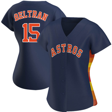 Carlos Beltran Women's Authentic Houston Astros Navy Alternate Jersey