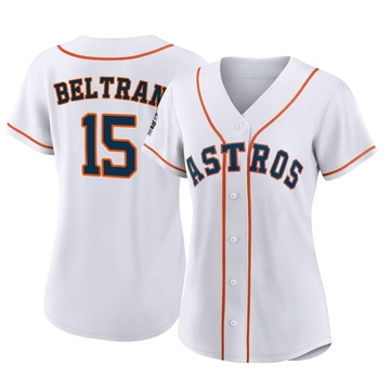 Carlos Beltran Women's Authentic Houston Astros White 2022 World Series Home Jersey