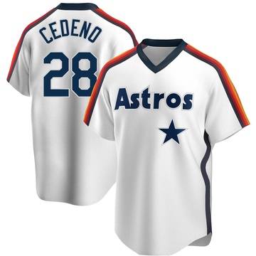 Cesar Cedeno Men's Replica Houston Astros White Home Cooperstown Collection Team Jersey