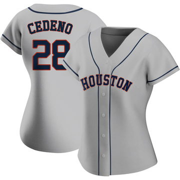 Cesar Cedeno Women's Authentic Houston Astros Gray Road 2020 Jersey