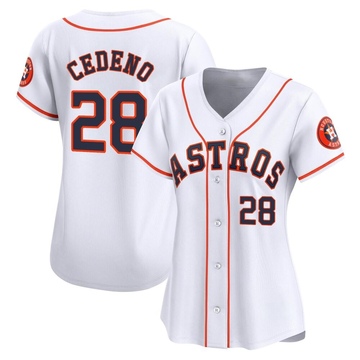 Cesar Cedeno Women's Limited Houston Astros White Home Jersey