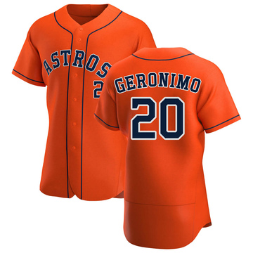 Cesar Geronimo Men's Authentic Houston Astros Orange Alternate Jersey