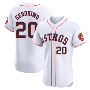 Cesar Geronimo Men's Elite Houston Astros White Home Jersey