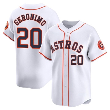 Cesar Geronimo Men's Limited Houston Astros White Home Jersey